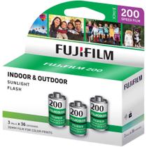 Filme Fujifilm Fujicolor 200 Color Negative 35 mm 36 Exp, pacote com 3 Filme Fujifilm Fujicolor 200 Color Negative 35 mm 36 Exp, pacote com 3