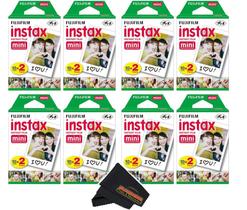 Filme Fujifilm Instax Mini 8 (160 Folhas) + Pano de Limpeza