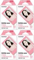 Filme Fujifilm Instax Mini Pink Lemonade - 4 Caixas com 10 Exposições