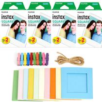Filme Fujifilm Instax Square Instant Film (80 exposições) + molduras para fotos suspensas