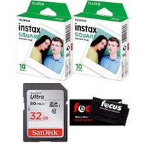 Filme Fujifilm Instax Square para câmeras SQ10 (20 exposições) Filme Fujifilm Instax Square para câmeras SQ10 (20 exposições)