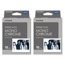 Filme Fujifilm Instax Wide Monochrome, 10 folhas, pacote com 2 folhas