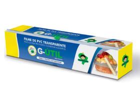 Filme Guarufilme de Pvc para Alimentos. Rolo 28CmX100Mts C/ Serrilha Corta Fácil