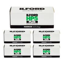Filme Ilford HP5 400 120 5 rolos preto e branco