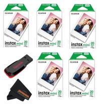 Filme instantâneo Fujifilm Instax Mini com 5 pacotes duplos e 32 GB USB