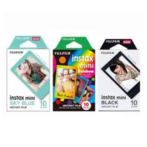 Filme Instantâneo Fujifilm Instax Mini Kit 3 Cores 30 Fotos
