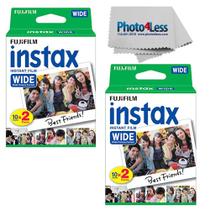 Filme instantâneo Fujifilm Wide Twin Pack X2 (40 folhas) e tecido Filme instantâneo Fujifilm Wide Twin Pack X2 (40 folhas) e tecido