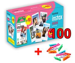 Filme Instax Mini 100 poses + pregador - Fuji Film