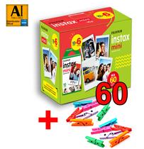 Filme Instax Mini 60 poses + mini pregadores
