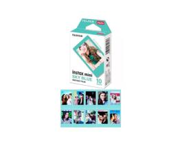 Filme Instax Mini Sky Blue Borda Azul Com 10 Fotos Fujifilm