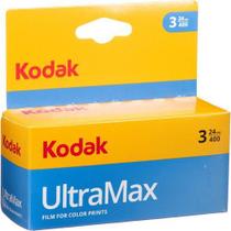 Filme Kodak Ultramax 400 Color 35Mm, 24 Poses (Caixa Com 3)