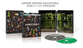 Filme Minecraft Edição Limitada Steelbook 4K Ultra HD