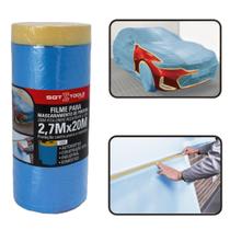 Filme para mascaramento eletrostático com fita resistente a 120C 2,7 x 20m Filme para mascaramento eletrostático com fita resistente a 120C 2,7 x 20m