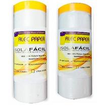 Filme Plástico com Fita Crepe 1,5M X 25M - Alec Paper Isolamento Pintura Automotiva Imobiliária Indusrrial