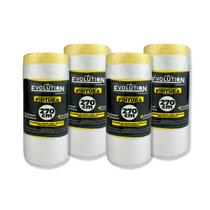 Filme Plástico De Proteção Para Pintura Com Rolo 2,70m X 20m Protege Fácil Cobertura Ampla Para Pisos Móveis E Superfícies Em Reformas E Obras