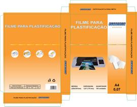 Filme Plastico Para Plastificação A4 0,07 220X307 - Plastfix