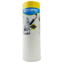 Filme Plástico Transparente MaskPro com Fita Crepe para Mascaramento - 1,2mts X 20mts