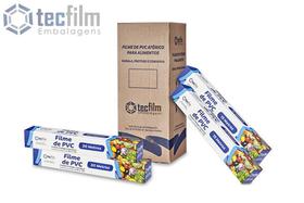 Filme Plástico Uso Doméstico Armazenamento Comestíveis Preservação de Frescor Conservação 28CMX100M - TecFilm