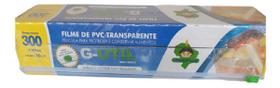 Filme Pvc C/ Trilho Cortante 38cmx300metros Esticável