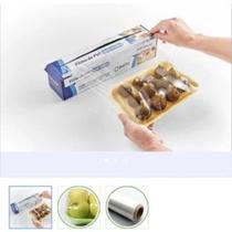 Filme Pvc Com Trilho Serrilha - 28 Cm X 300 Metros