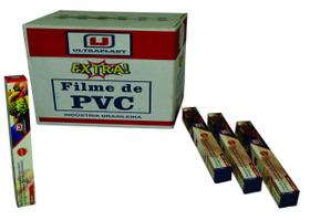 Filme PVC Transparente 28cmx300m - Caixa c/ 12 - Marca Ultra Filme PVC Transparente 28cmx300m - Caixa c/ 12 - Marca Ultra