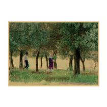 Filme retrô de pintura em pôster através das oliveiras 30x42cm Filme retrô de pintura em pôster através das oliveiras 30x42cm