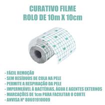 FILME ROLO TRANSP.10X10 S/COMPR.-VITAMEDICAL R1010 LT 20210903 (10) 09/2024 (Fornecedor: 2300, Lote: 20210903,
