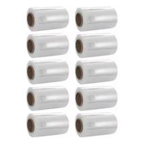 Filme Stretch 10cm Kit com 40 Rolos tudo sem cabo Embalagem Rápida e Segura