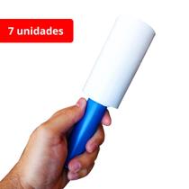 Filme Stretch Branco com Cabo 25 Micras 7x Bobinas 10cm para Viagens, Mudanças e Ecommerce