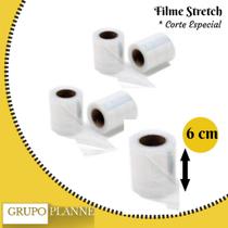 FILME STRETCH CORTE 6cm 60mm 1' FILME STRETCH CORTE 6cm 60mm 1'