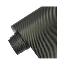 Filme Vinílico De Fibra De Carbono 3D Preto 50x152/200/300cm Adesivo Para Carro E Laptop