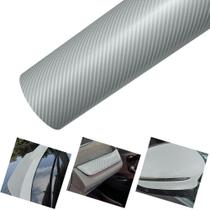 Filme Vinílico Para Carro Em Fibra De Carbono 4D Prata Fosca, Impermeável E Sem Bolhas De Ar, Filme Vinílico Para Carro Em Fibra De Carbono 4D Prata Fosca, Impermeável E Sem Bolhas De Ar,