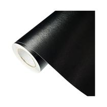 Filme Vinílico Preto Escovado De Alumínio Com Liberação De Ar, Adesivo DIY Para Carro, Moto E Móveis Filme Vinílico Preto Escovado De Alumínio Com Liberação De Ar, Adesivo DIY Para Carro, Moto E Móveis