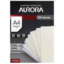 Filmes P/ Plastificação 220X307 125Mi LMP05A4 Aurora 100 un