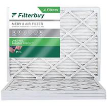 Filtrar a substituição do filtro de ar MERV 8 Dust Defense (4-Pack), Reposição de filtros de ar do forno HVAC AC (tamanho real: 12,88 x 19,88 x 0,75 polegadas)