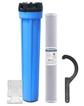 Filtro 20" x 2,5" Carvão Ativado para Remoção Cloro 800 L/h