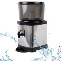 Filtro 6L Bóia Purificação Bebedouro Agua Base Inox Cuba De Barro