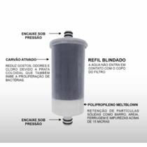 Filtro ABS Cromado Para torneiras Refil Filtrante Pró Saúde - Gourmet Caman