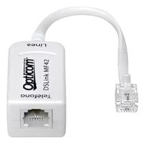 Filtro Adsl Para Telefone Fixo 01 SAÍDA Opticom MF42 Filtro Adsl Para Telefone Fixo 01 SAÍDA Opticom MF42