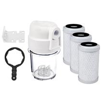 Filtro Agua 5 Ponto Uso Pou Carvão Ativado 3 Carbon Block Transparente