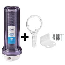 Filtro Agua 9 3/4 Ponto De Uso Pou Bbi 230 + Suporte Metal + Chave