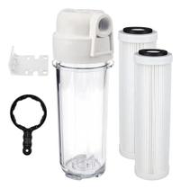 Filtro Água Caixa Água 2 Refil Plissado Lavável Com Suporte