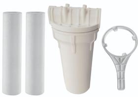 Filtro Água Caixa Dágua Completo E 02 Refis Extras
