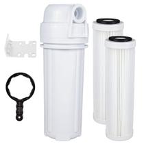 Filtro Agua Cavalete Caixa Pou 2 Refil Plissado Lavável