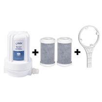 Filtro Agua Chuveiro Shower Branco Bbi + 2 Refis + Chave Filtro Agua Chuveiro Shower Branco Bbi + 2 Refis + Chave
