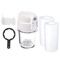 Filtro Água Máquina De Lavar Roupa E 2 Refis Polipropileno Transparente Filtro Água Máquina De Lavar Roupa E 2 Refis Polipropileno Transparente