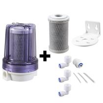 Filtro Água Pou 125 Bbi Carvão Ativado + Refil + SUPSPL + Conectores Filtro Água Pou 125 Bbi Carvão Ativado + Refil + SUPSPL + Conectores