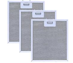 Filtro Alumínio Metálico Coifa Cata 26 X 32 Cm ( 3 Peças )