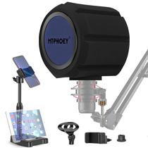 Filtro Antipop para Microfone MTPHOEY com Suporte e Suporte para Celular Filtro Antipop para Microfone MTPHOEY com Suporte e Suporte para Celular