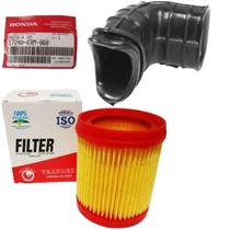 Filtro Ar + Borracha Duto Ar Titan 150 2004 À 2008